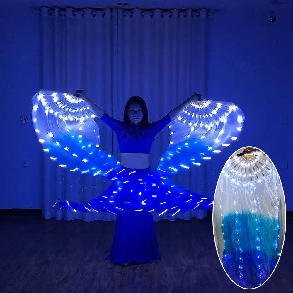 LED Silk Fan for Belly Dancing