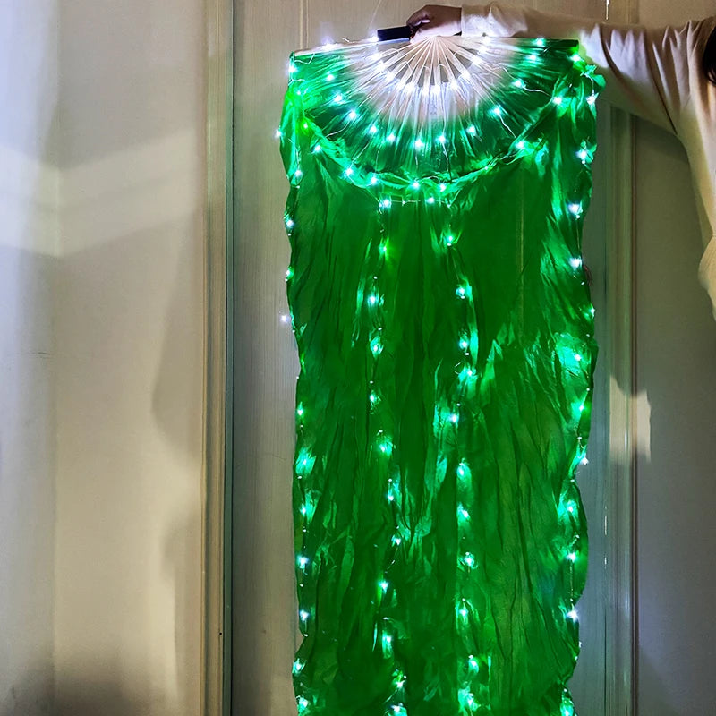 LED Silk Fan for Belly Dancing