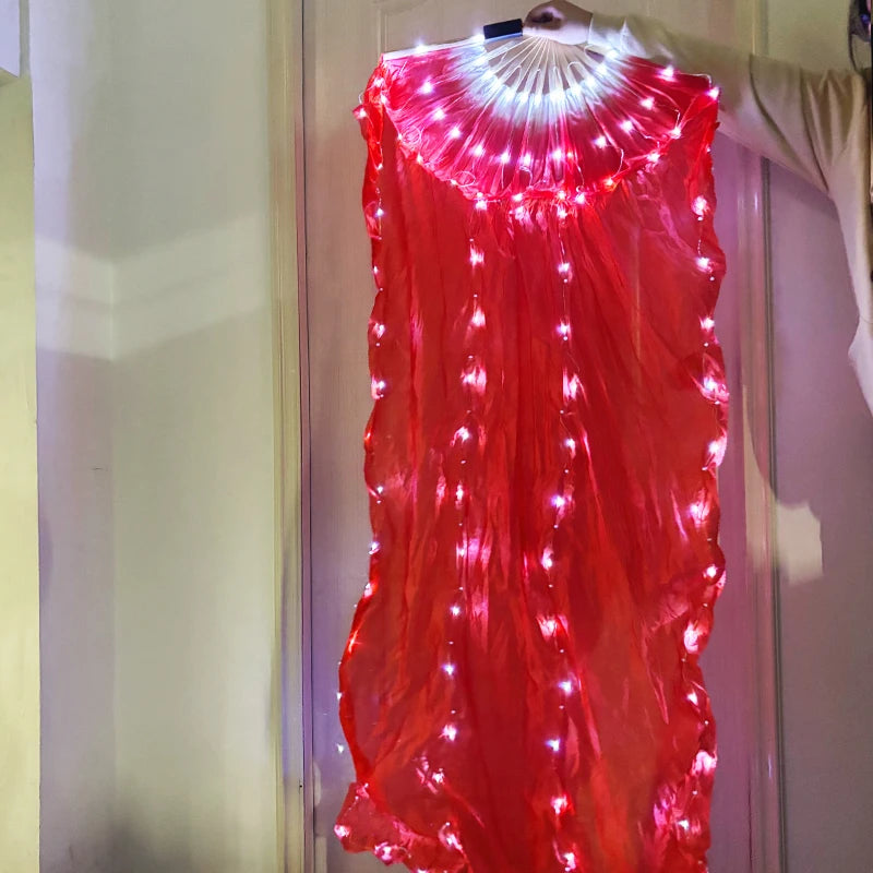 LED Silk Fan for Belly Dancing