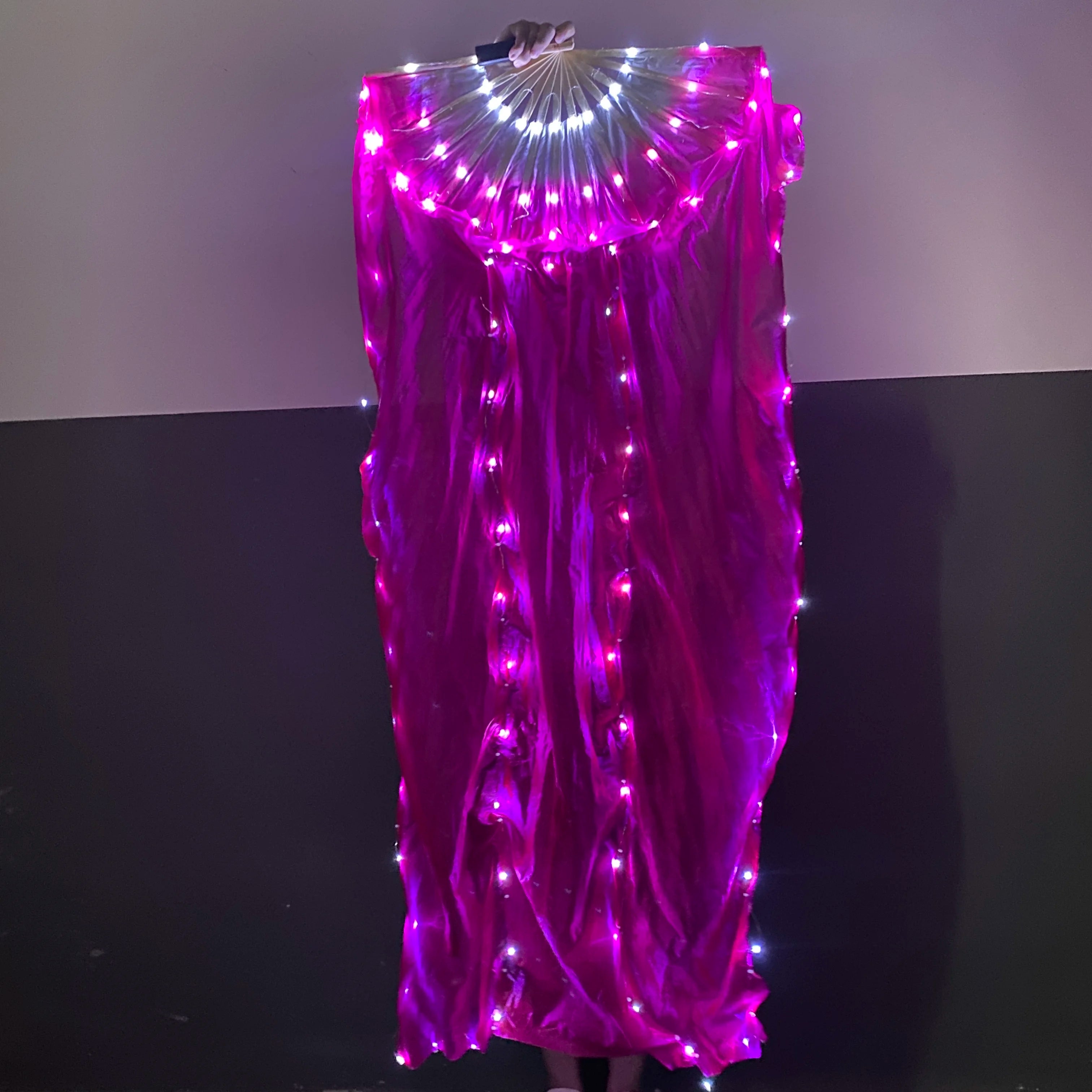 LED Silk Fan for Belly Dancing
